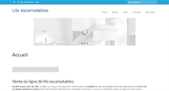 Desktop Screenshot of litsescamotables.net